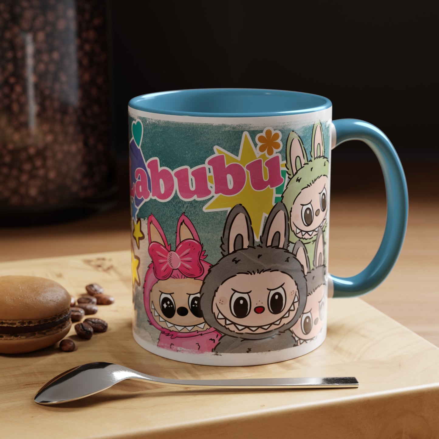 Mug Labubu Character Accent Coffee Mug - Cute and Colorful Design for Fans