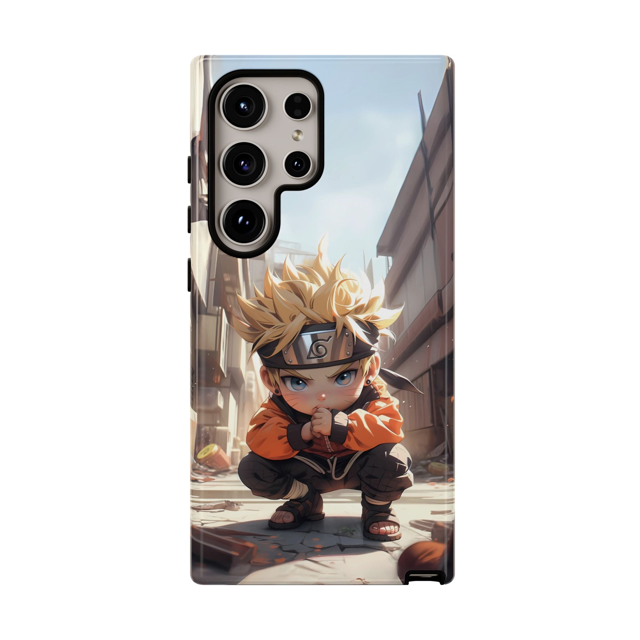 Chibi Naruto Tough Phone Case – Anime Protective Case for iPhone & Samsung, UV Resistant, Durable & Stylish