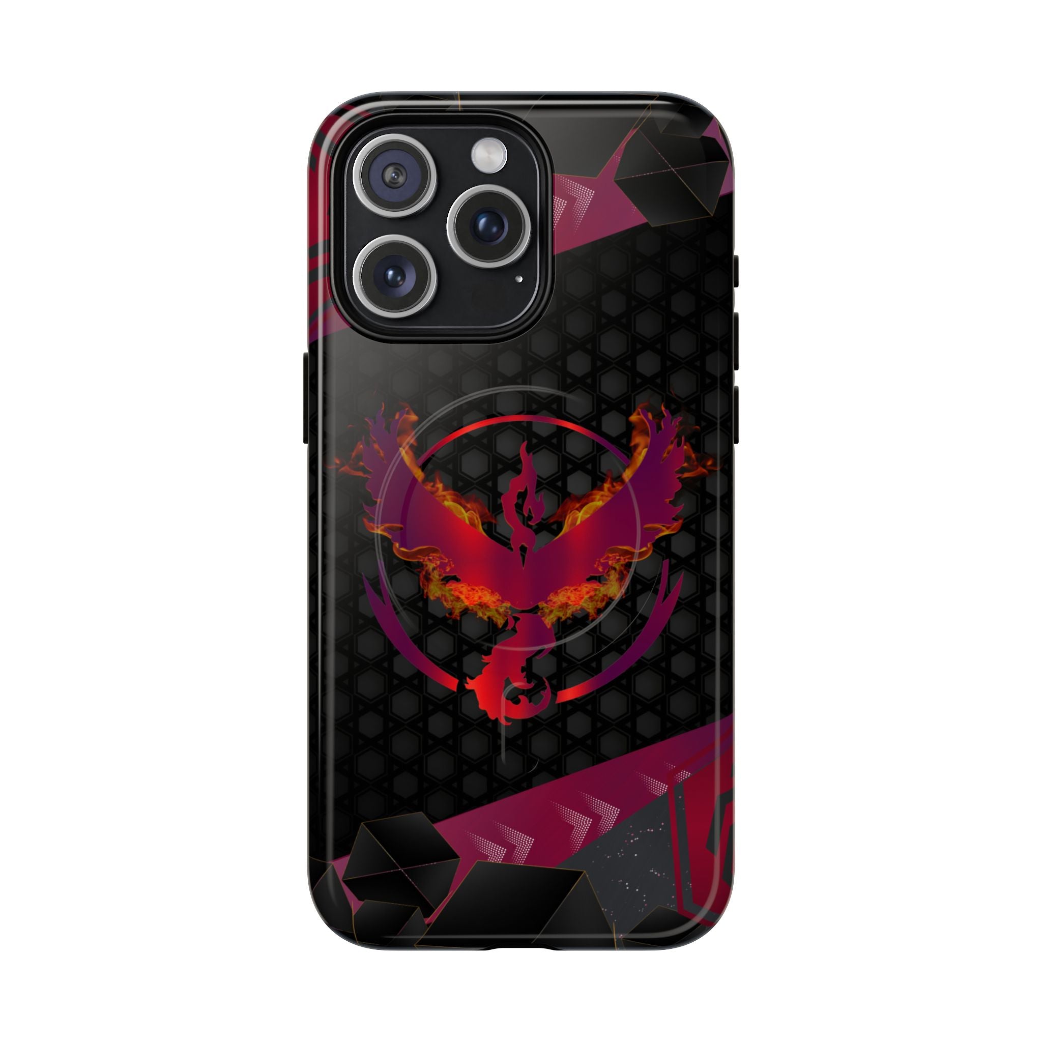Pokémon Phone Case – Team Valor Tough MagSafe for iPhone 15, 16, 17 | Dual-Layer Armor + Magnetic Charging