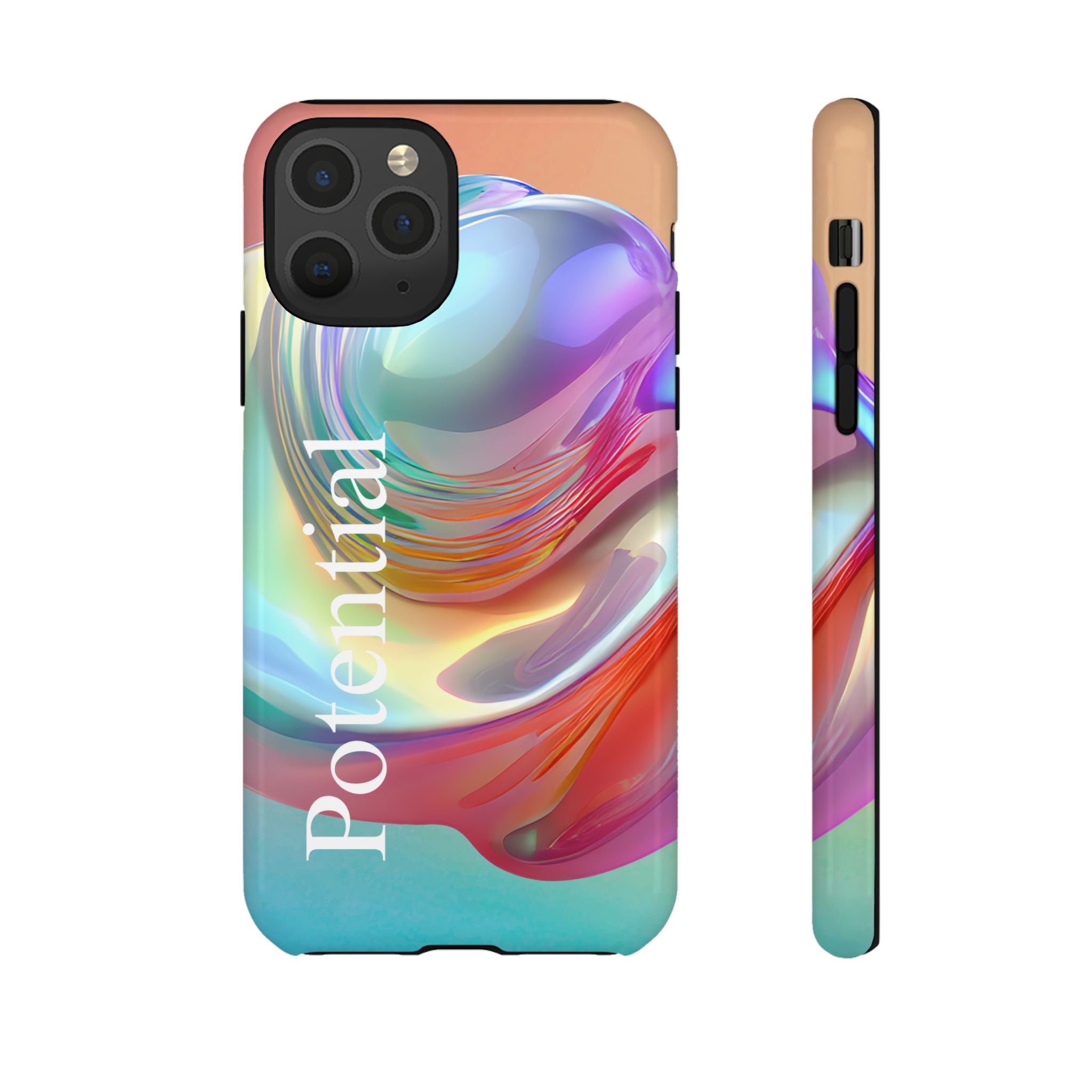 Colorful Phone Tough Case - "Potential" Metamorph Design