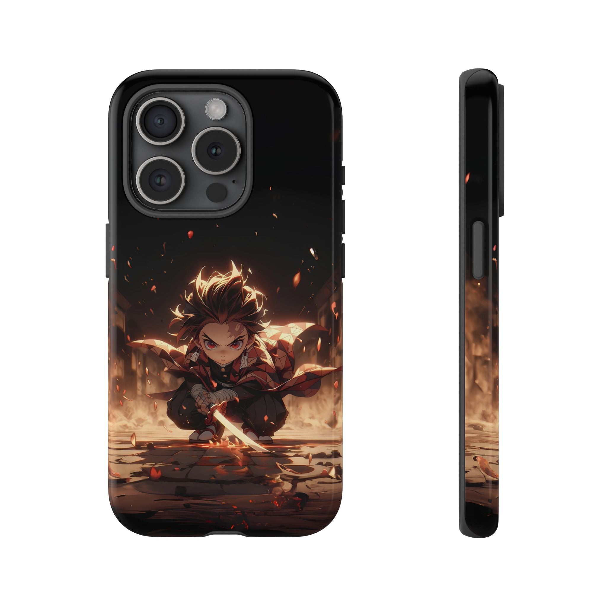 Tough Phone Case – Chibi Tanjiro Kamado Anime Protective Case for iPhone & Samsung