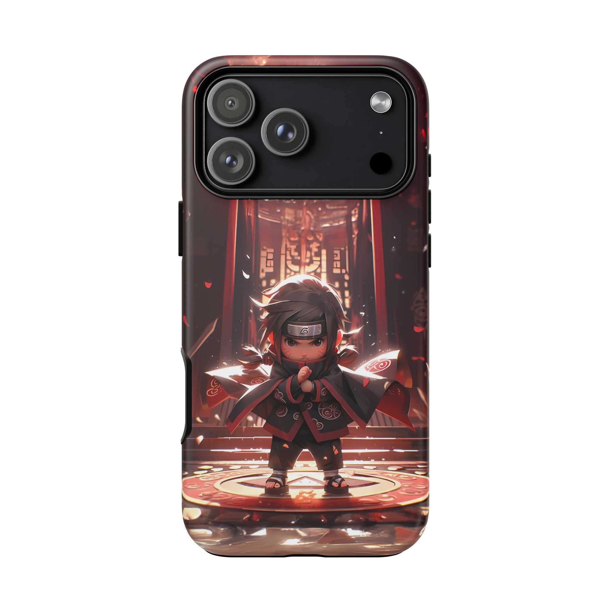 Chibi Itachi Tough Phone Case – Anime Protective Case for iPhone & Samsung, UV Resistant, Durable & Stylish