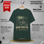 T-Shirt Born for the Trails Unisex Adventure Tee Forest