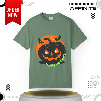 T-Shirt Mens Halloween T Shirts - Wickedly Soft Garment-Dyed Tee Light Green