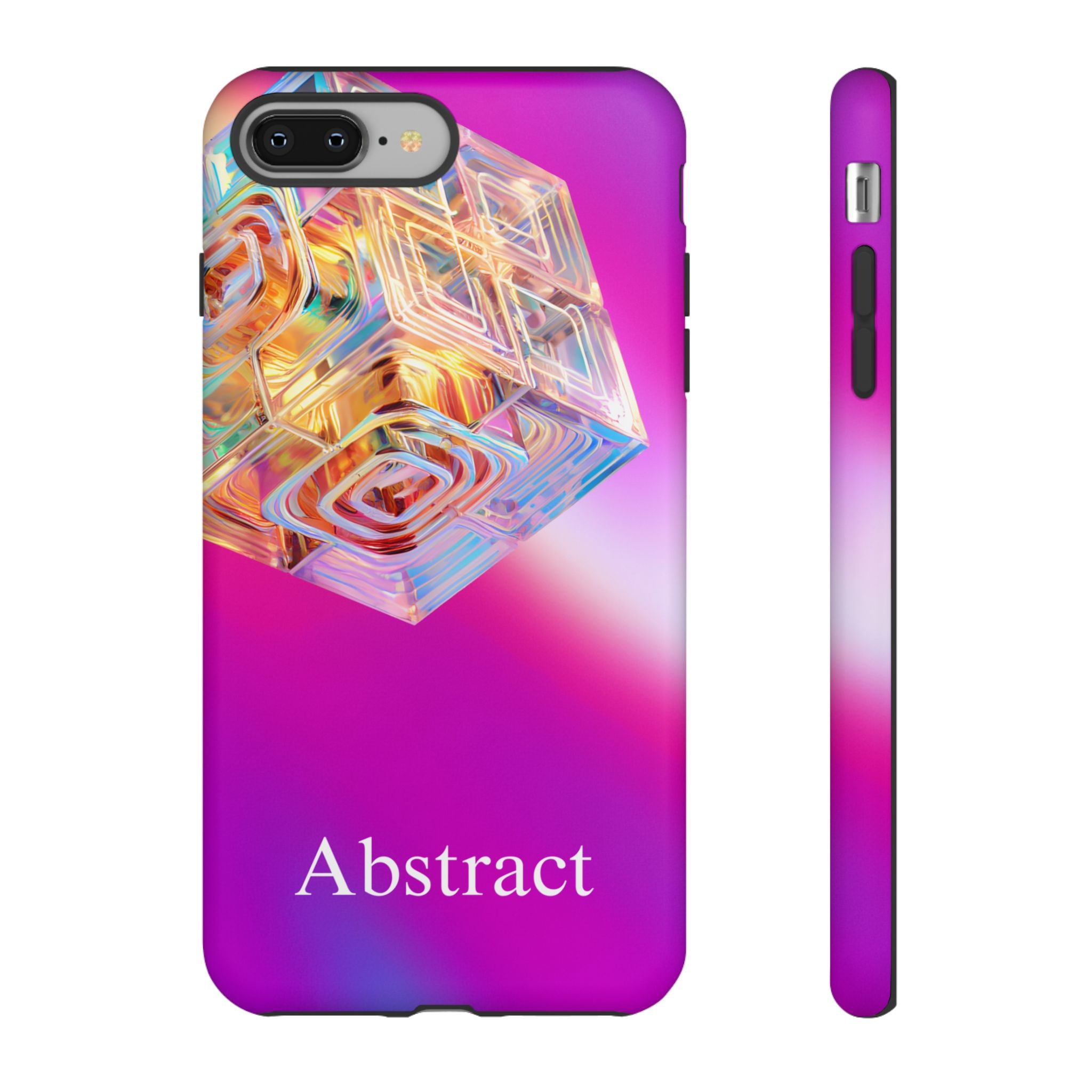 Vibrant 3D Cube Phone Case - Colorful Gradient Art for iPhone, Samsung & Pixel