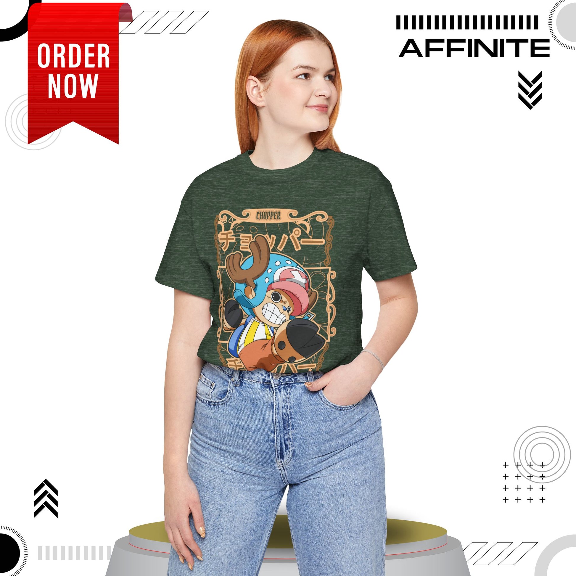 T-Shirt Anime-Inspired Unisex Short Sleeve Tee - 100% Cotton Chopper T-Shirt by Bella+Canvas