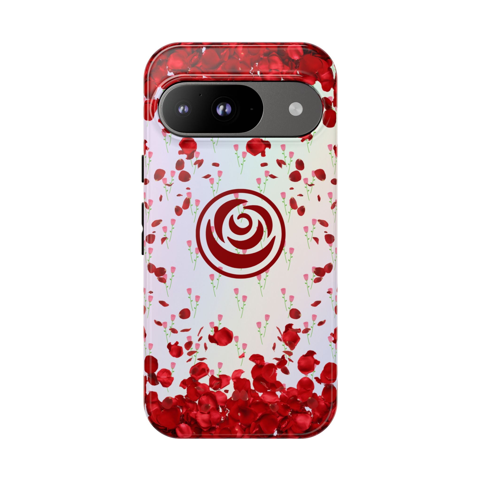 Tough Cases - Red Blossom Elegance Themed Phone Protection for iPhone, Samsung, and Google Pixel (Matte/Glossy)