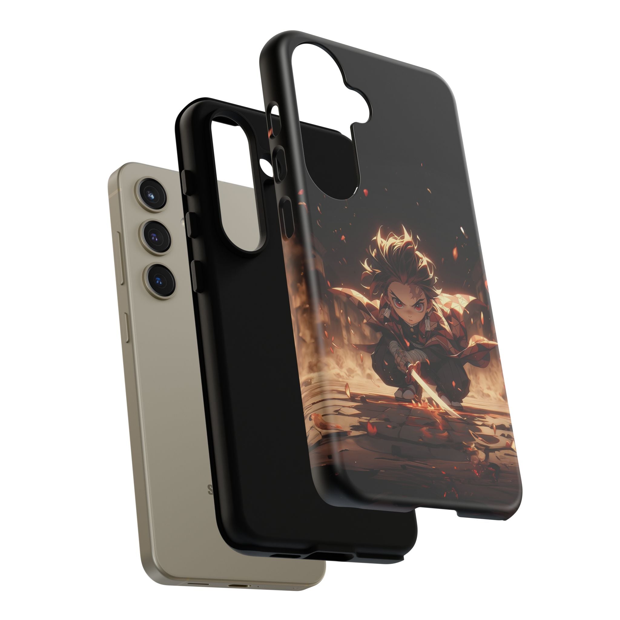 Tough Phone Case – Chibi Tanjiro Kamado Anime Protective Case for iPhone & Samsung
