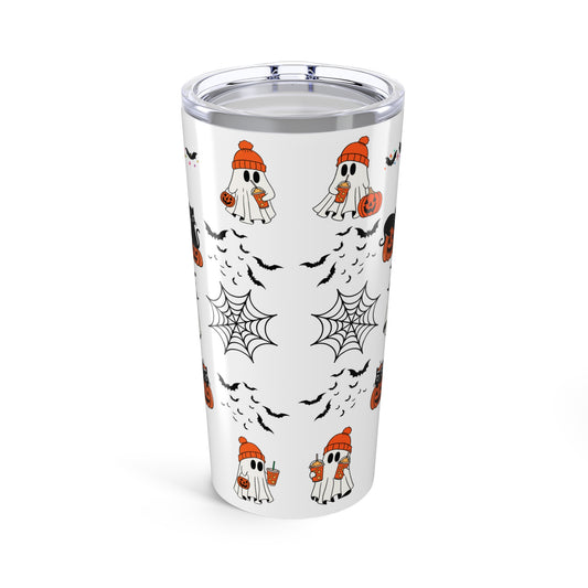 Tumblers Tumbler 20oz White, "Spooky Halloween 20oz Tumbler" Keep Your Drinks Hot or Cold with Style!