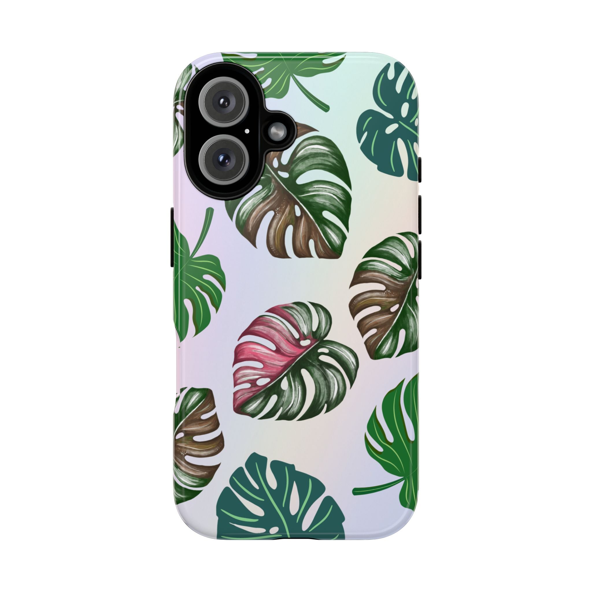 Tough Cases - Monstera Leaf Themed Phone Protection for iPhone, Samsung, and Google Pixel (Matte/Glossy)