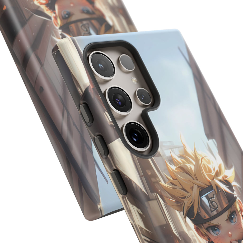 Chibi Naruto Tough Phone Case – Anime Protective Case for iPhone & Samsung, UV Resistant, Durable & Stylish