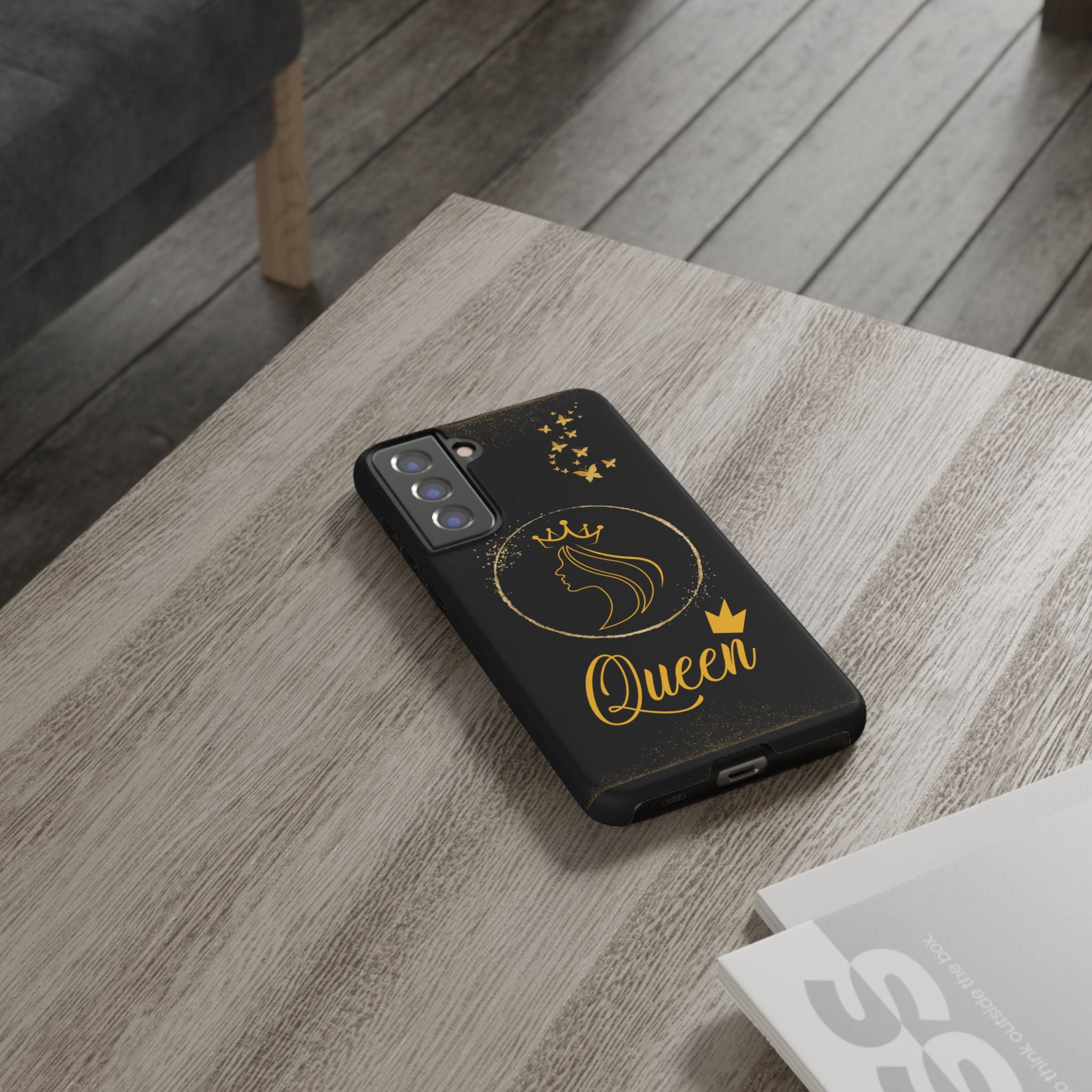 Tough Case Queen Phone Case – Matte & Glossy Crown Design for iPhone, Samsung & Pixel