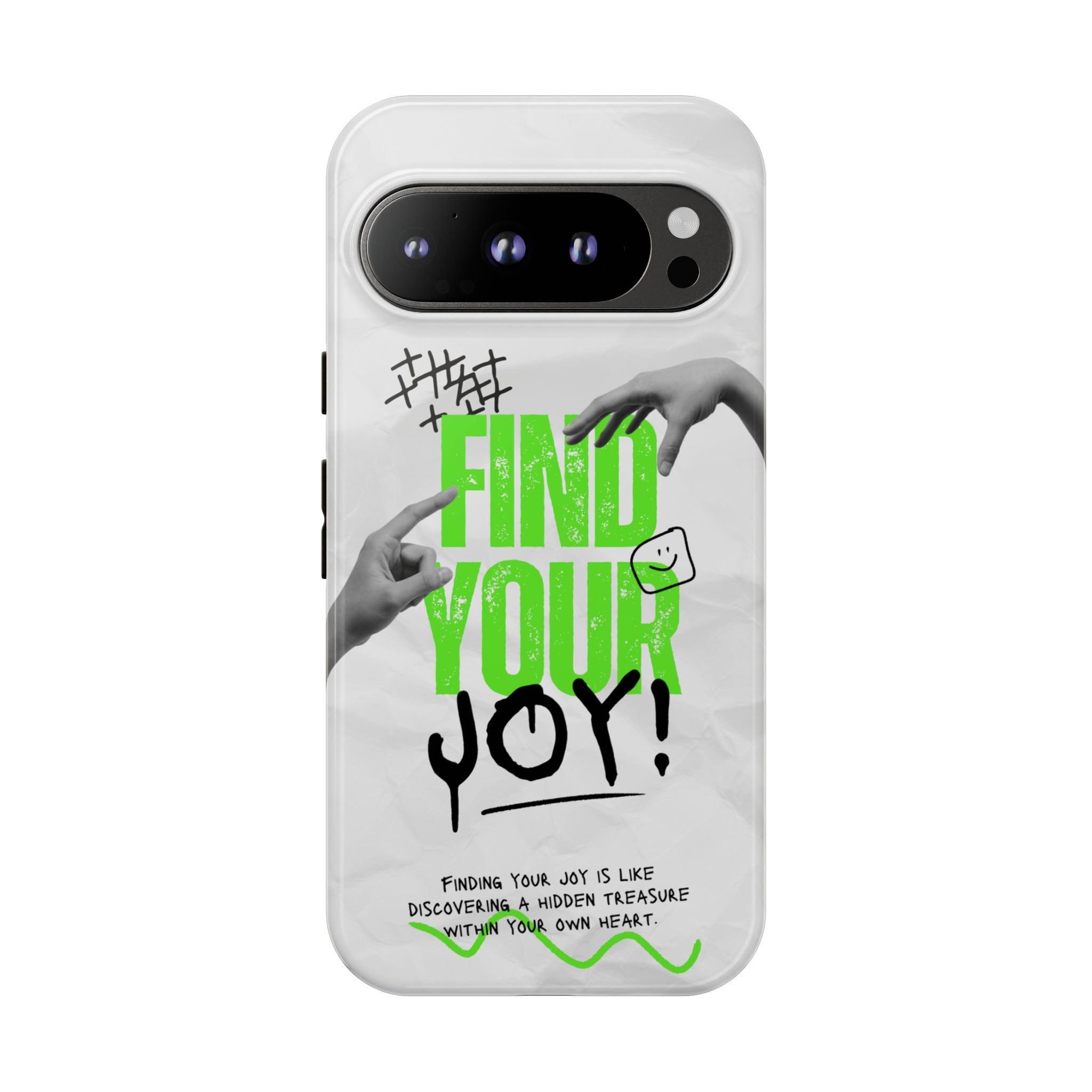 Phone Cases - Find Your Joy Themed Tough Phone Protection for iPhone, Samsung, Google Pixel (Matte/Glossy)