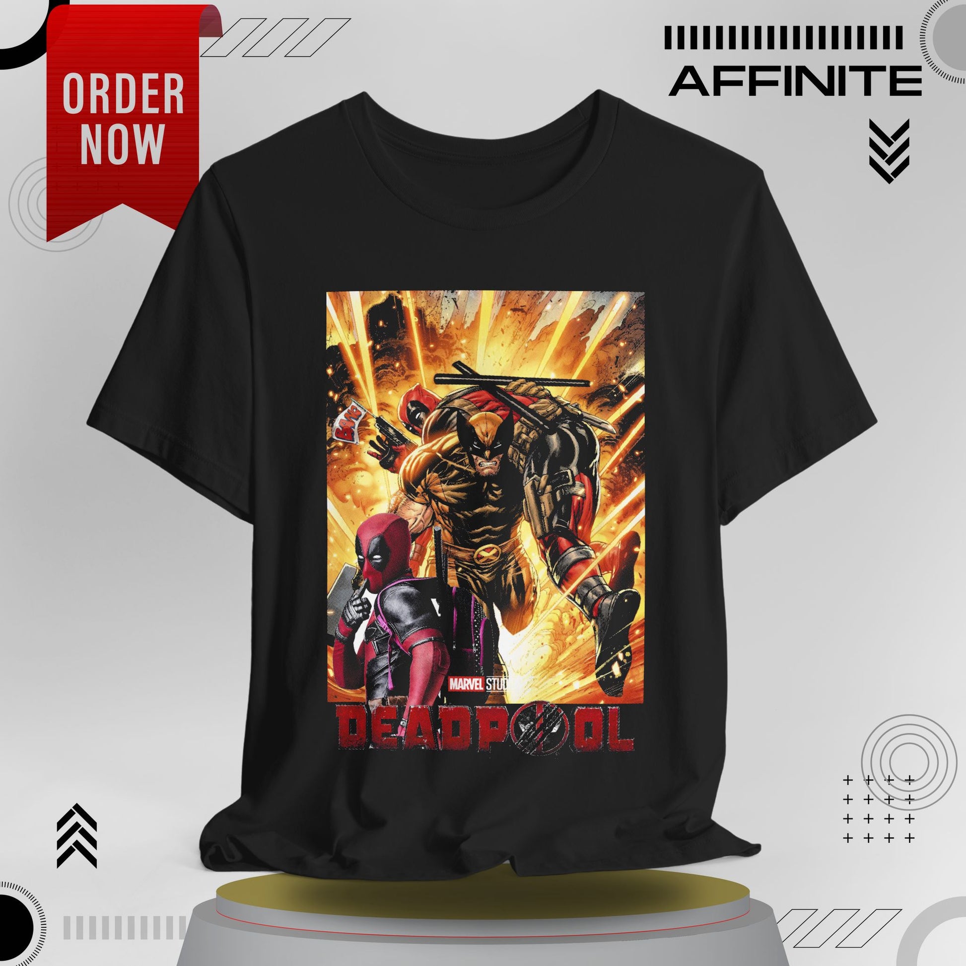 T-Shirt Marvel T Shirt - Deadpool Graphic Tee (Unisex Cotton)