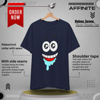 T-Shirt Cartoon Clothing - Spongebob Graphic Tee (Patrick & Mr. Krab) Navy