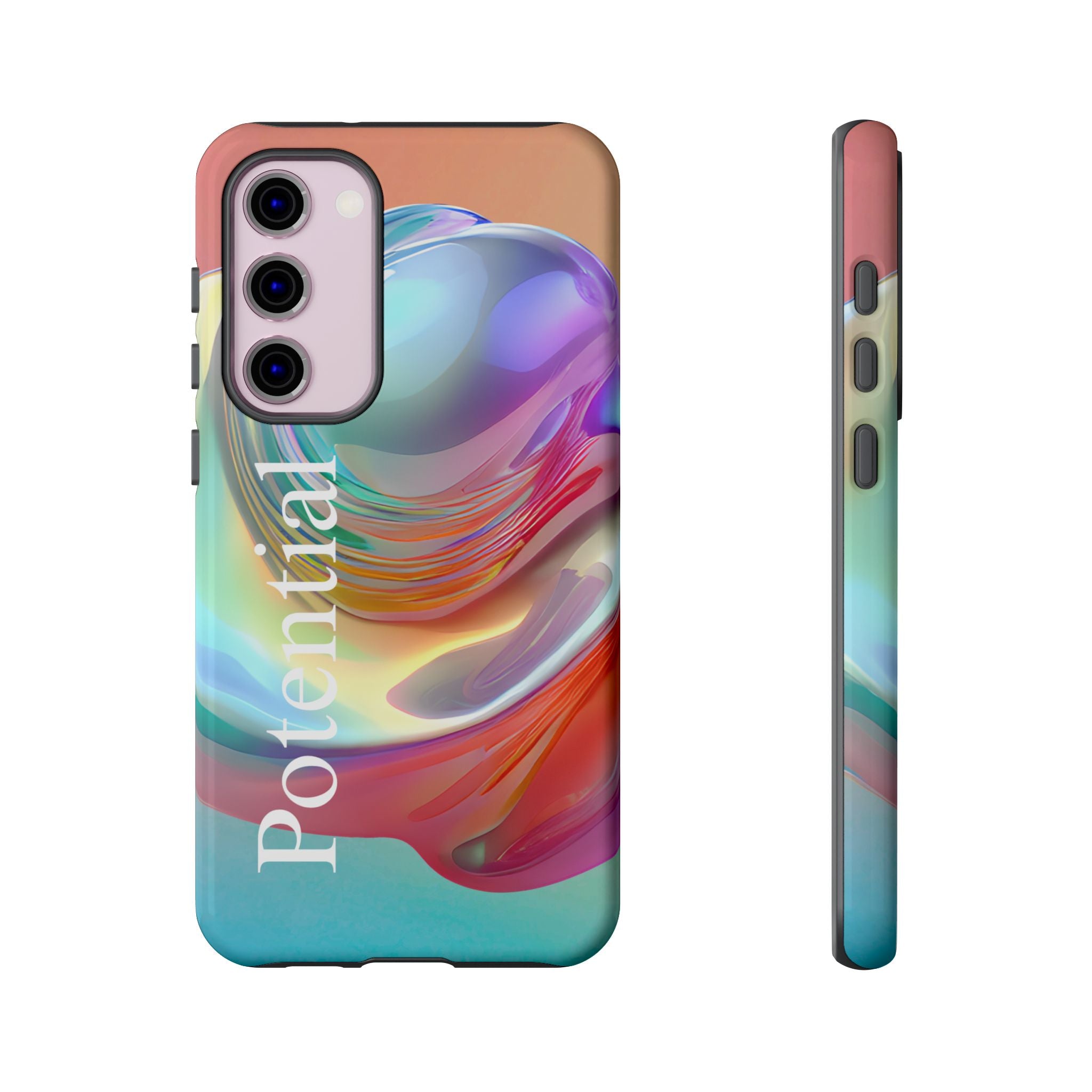 Colorful Phone Tough Case - "Potential" Metamorph Design