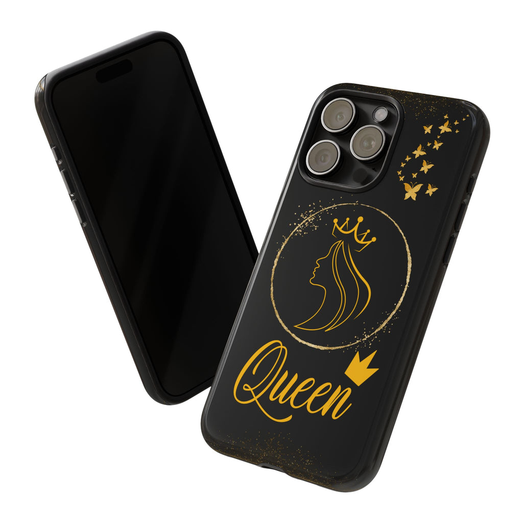 Tough Case Queen Phone Case – Matte & Glossy Crown Design for iPhone, Samsung & Pixel