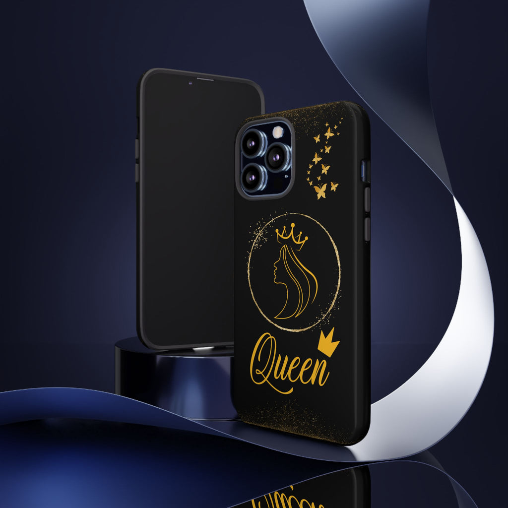 Tough Case Queen Phone Case – Matte & Glossy Crown Design for iPhone, Samsung & Pixel