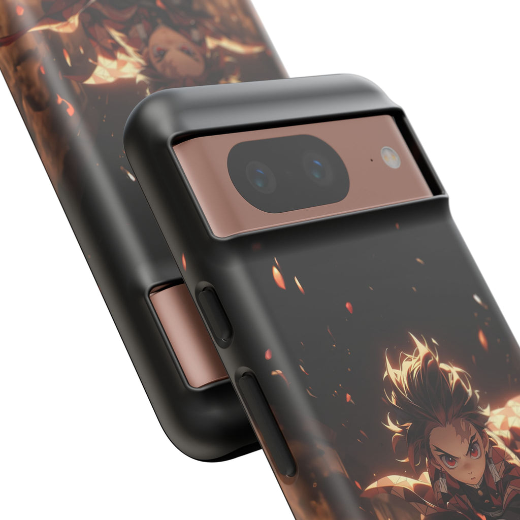 Tough Phone Case – Chibi Tanjiro Kamado Anime Protective Case for iPhone & Samsung