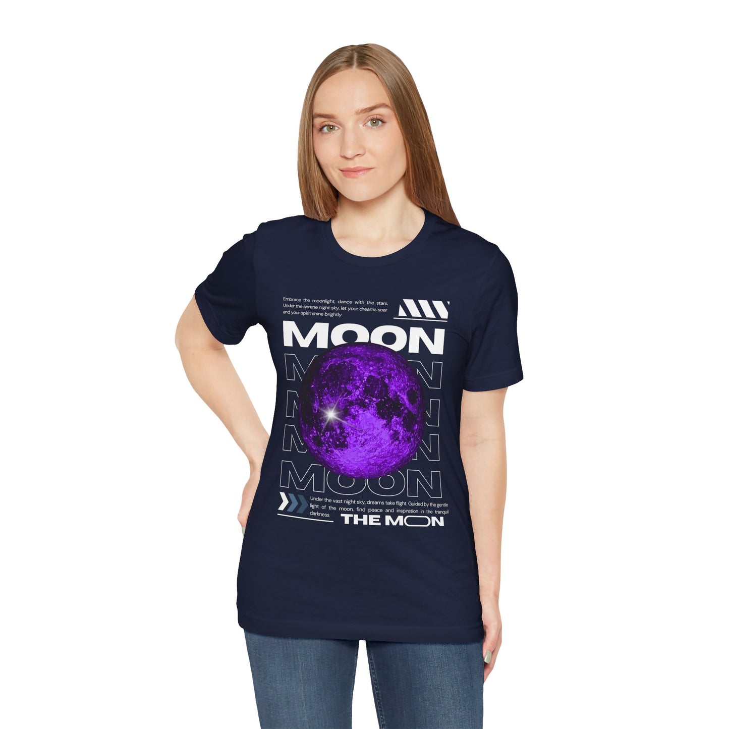 T-Shirt Unisex Moon-Themed T-Shirt | Casual Short Sleeve Tee | Astronaut Lover Gift
