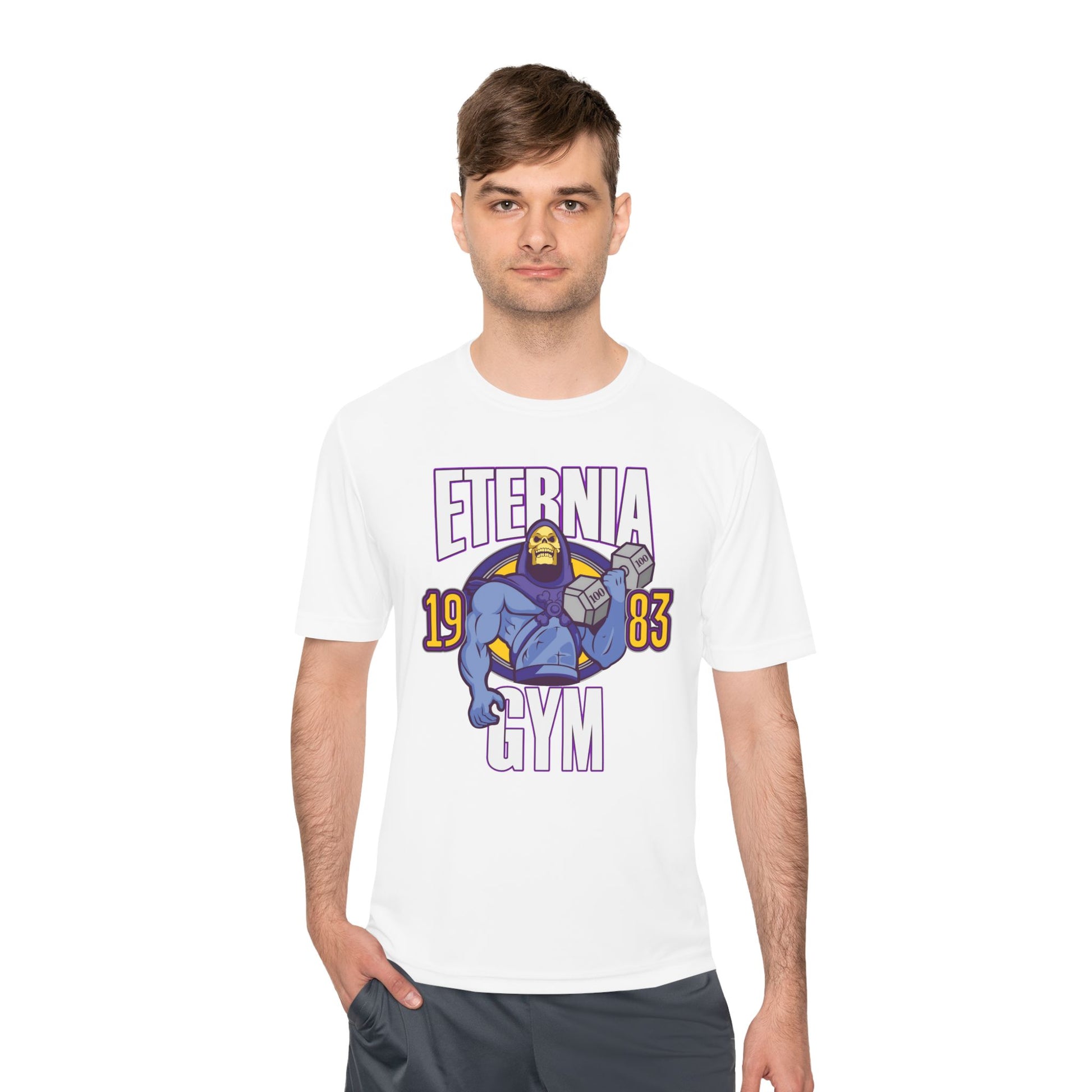 T-Shirt Eternia Gym Unisex Moisture Wicking Tee - Vintage Muscle Workout Shirt