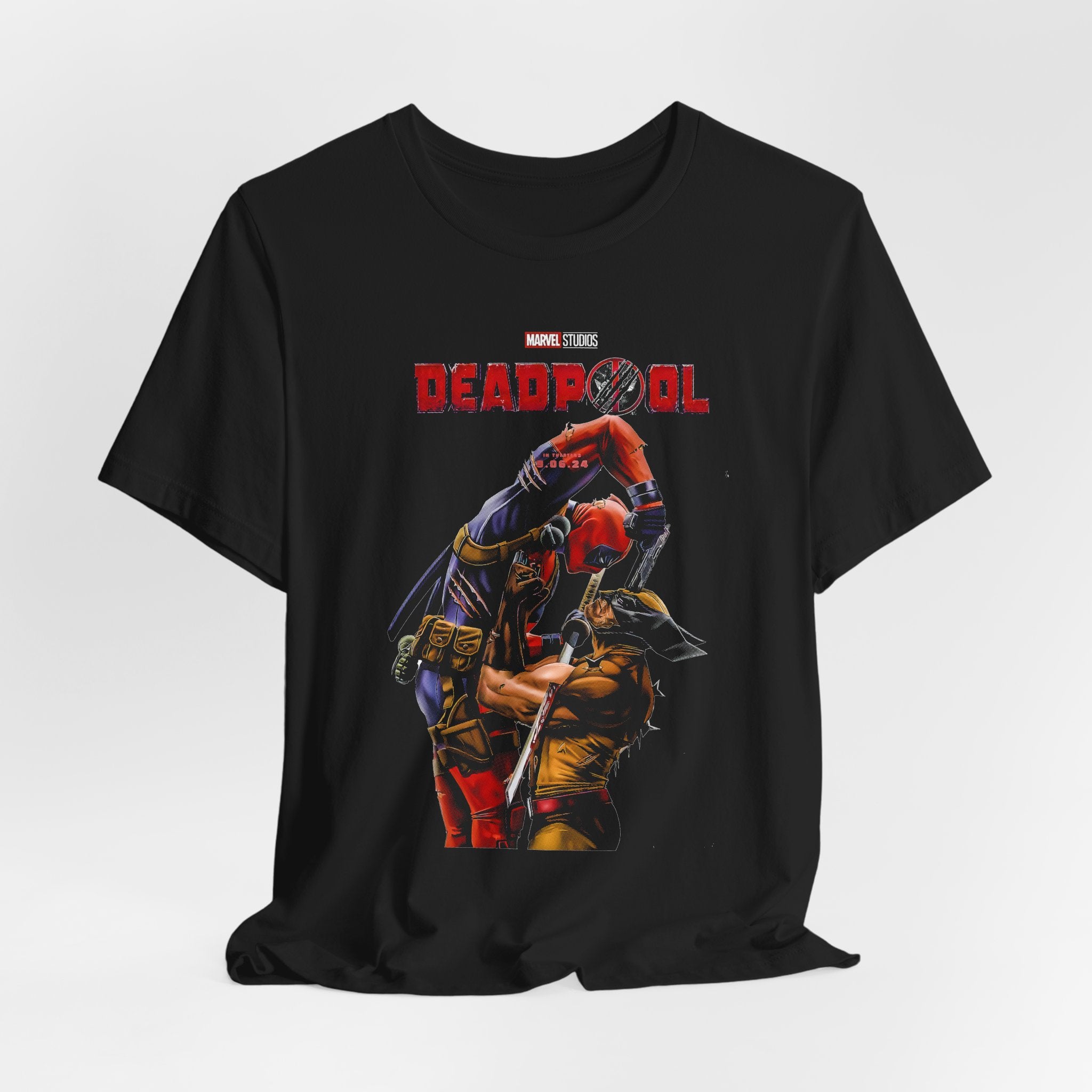 Deadpool Graphic Tee – Marvel Movie Unisex Jersey Shirt | Soft Cotton for Comic Fans & Pop Culture Lovers