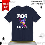 T-Shirt T Shirt Drawing - Dog Lover Graphic Tee (Unisex Cotton)