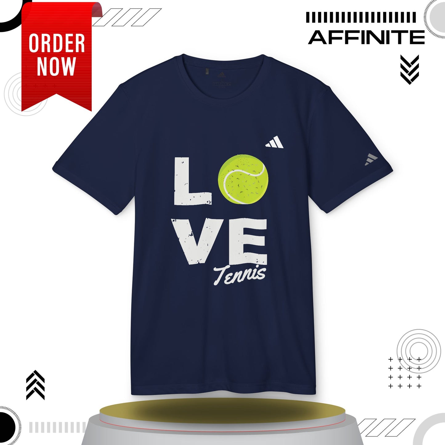 T-Shirt Love Tennis Unisex Sport T-shirt, Athletic Tee, Gift for Tennis Lovers, Tennis Apparel, Sportswear, Fitness Clothing by Adidas Collegiate Navy 4XL