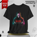 T-Shirt Halloween Healing Graphic Tee - Unisex Casual Shirt for Adults