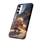 Chibi Zenitsu Lightning Tough Phone Case – Anime Protective Case for iPhone & Samsung, UV Resistant, Durable & Stylish