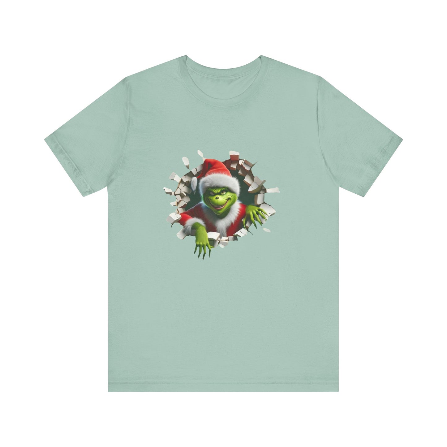 T-Shirt The Grinch Unisex Jersey Short Sleeve Tee | Soft Cotton Christmas T-Shirt Dusty Blue