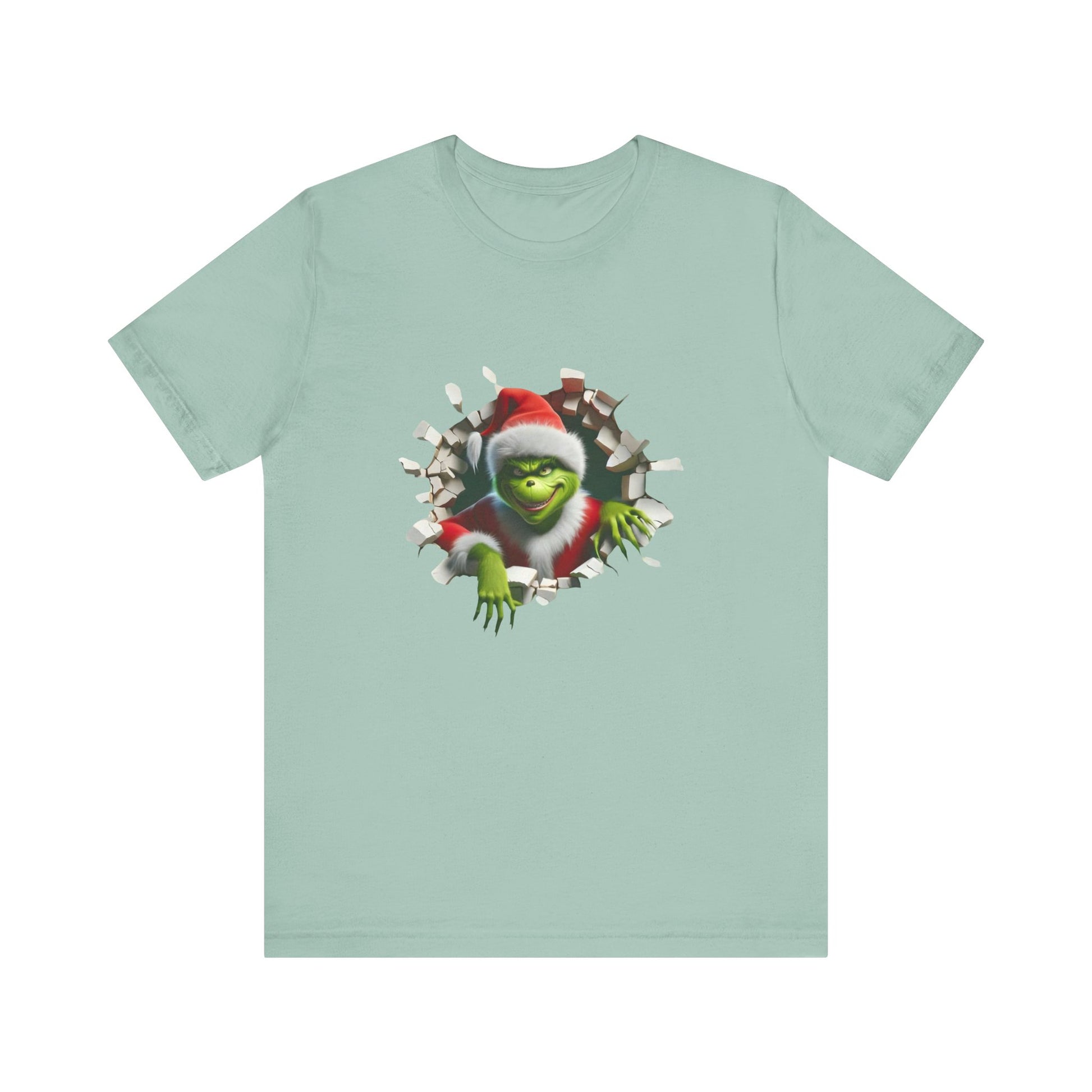 T-Shirt The Grinch Unisex Jersey Short Sleeve Tee | Soft Cotton Christmas T-Shirt Dusty Blue