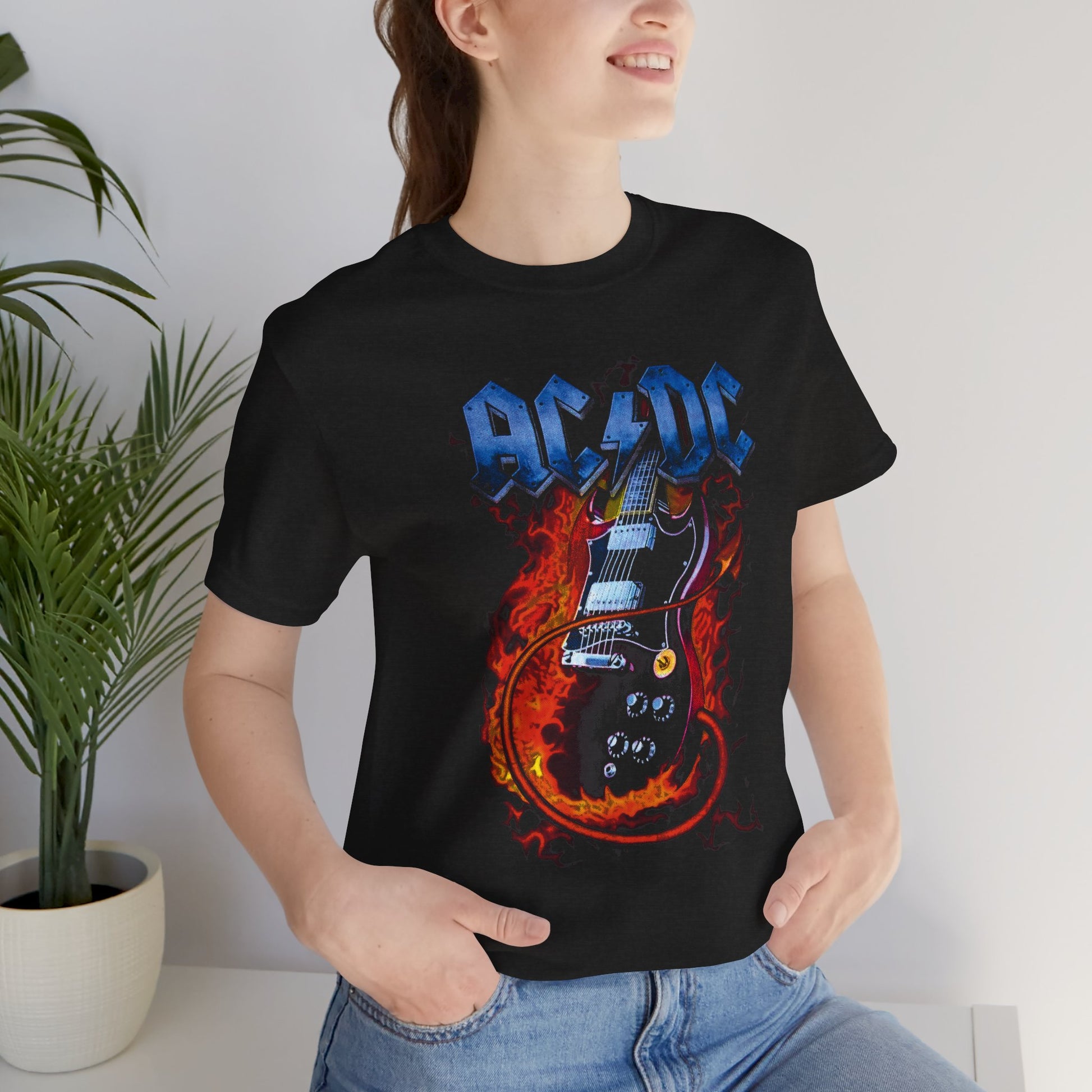 T-Shirt Rock In T Shirt - AC/DC Graphic Tee (Unisex Rock Shirt)