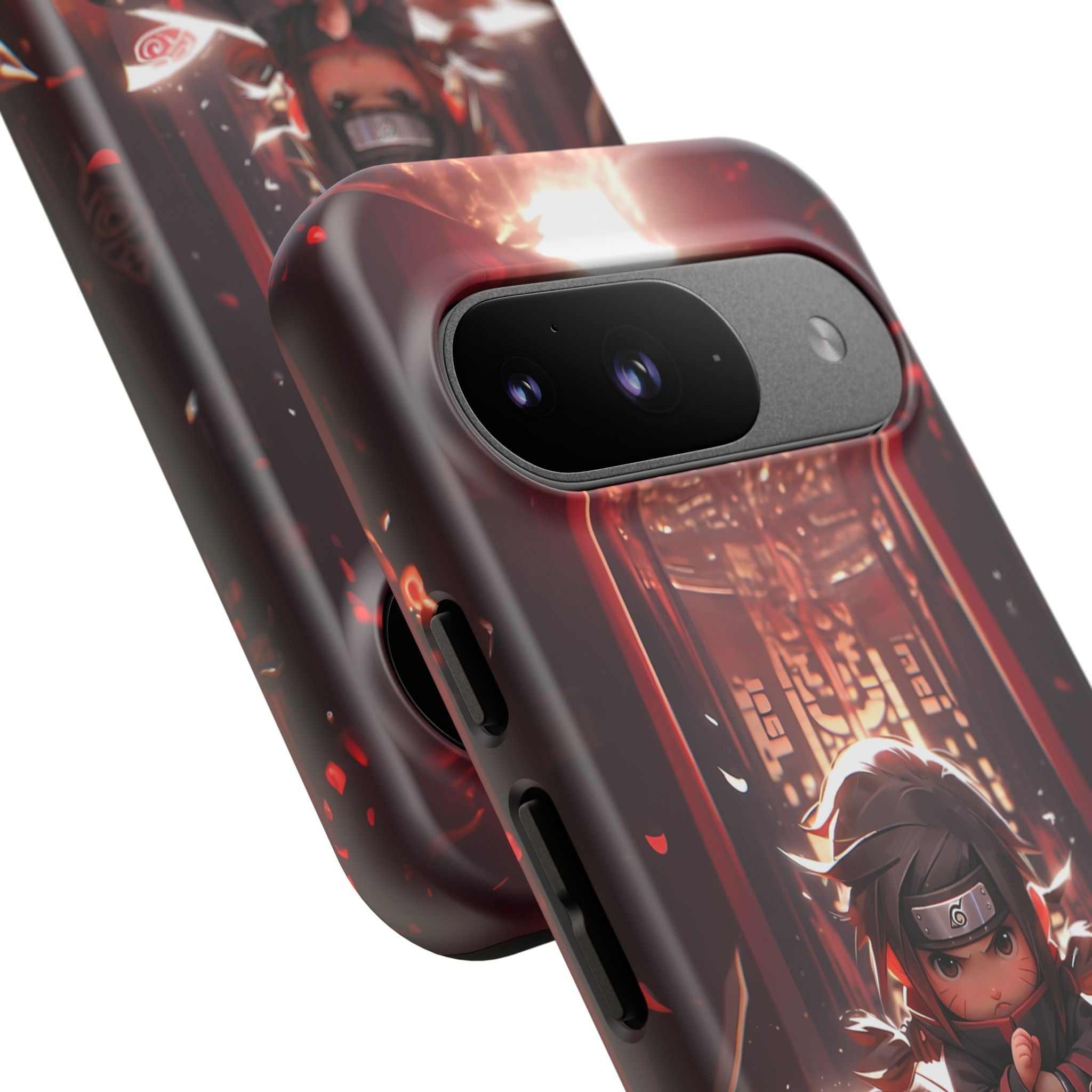 Chibi Itachi Tough Phone Case – Anime Protective Case for iPhone & Samsung, UV Resistant, Durable & Stylish