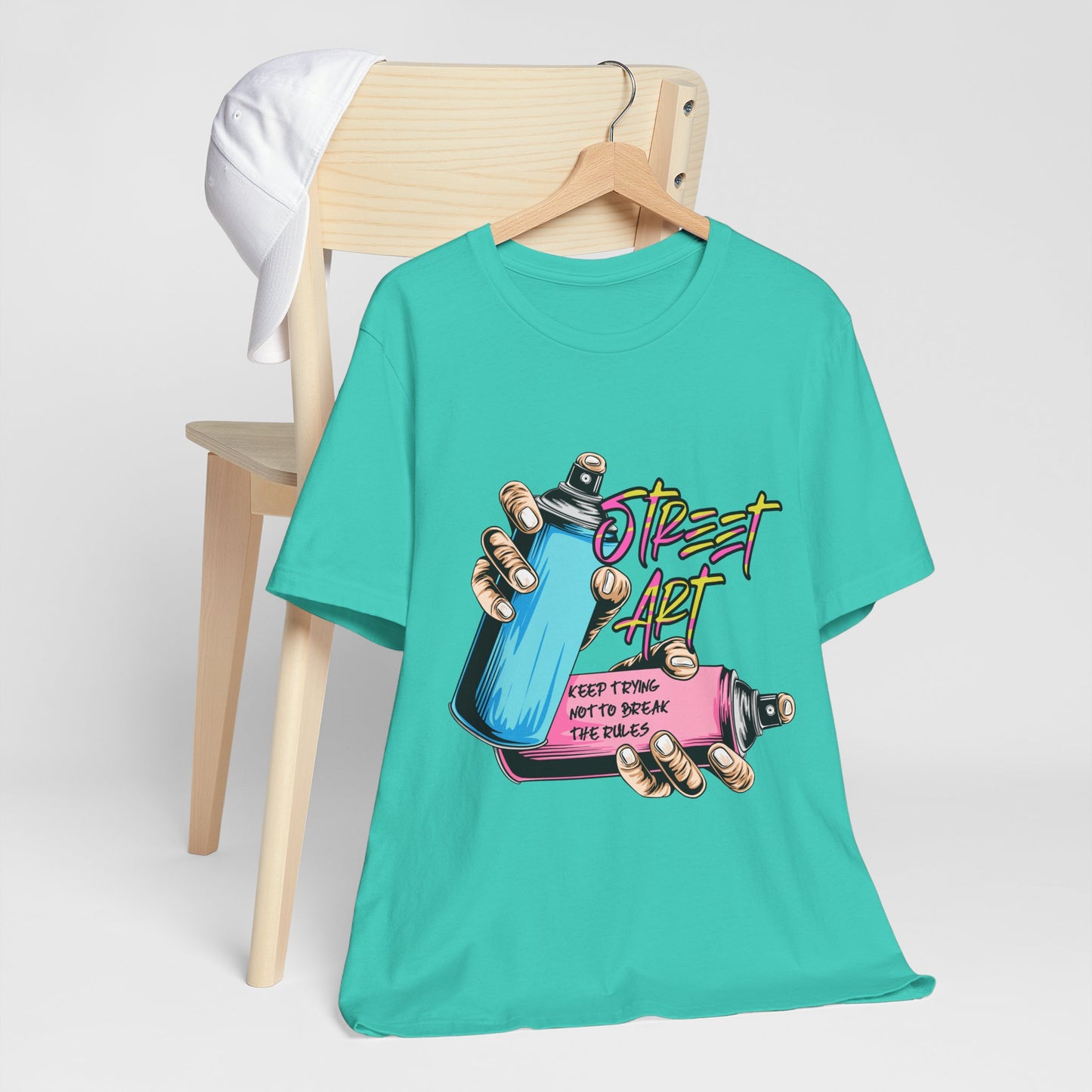T-Shirt Street Art T-Shirts - Keep Trying Unisex Tee | Graphic Urban Wear