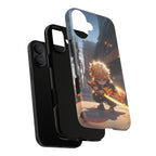 Chibi Zenitsu Lightning Tough Phone Case – Anime Protective Case for iPhone & Samsung, UV Resistant, Durable & Stylish