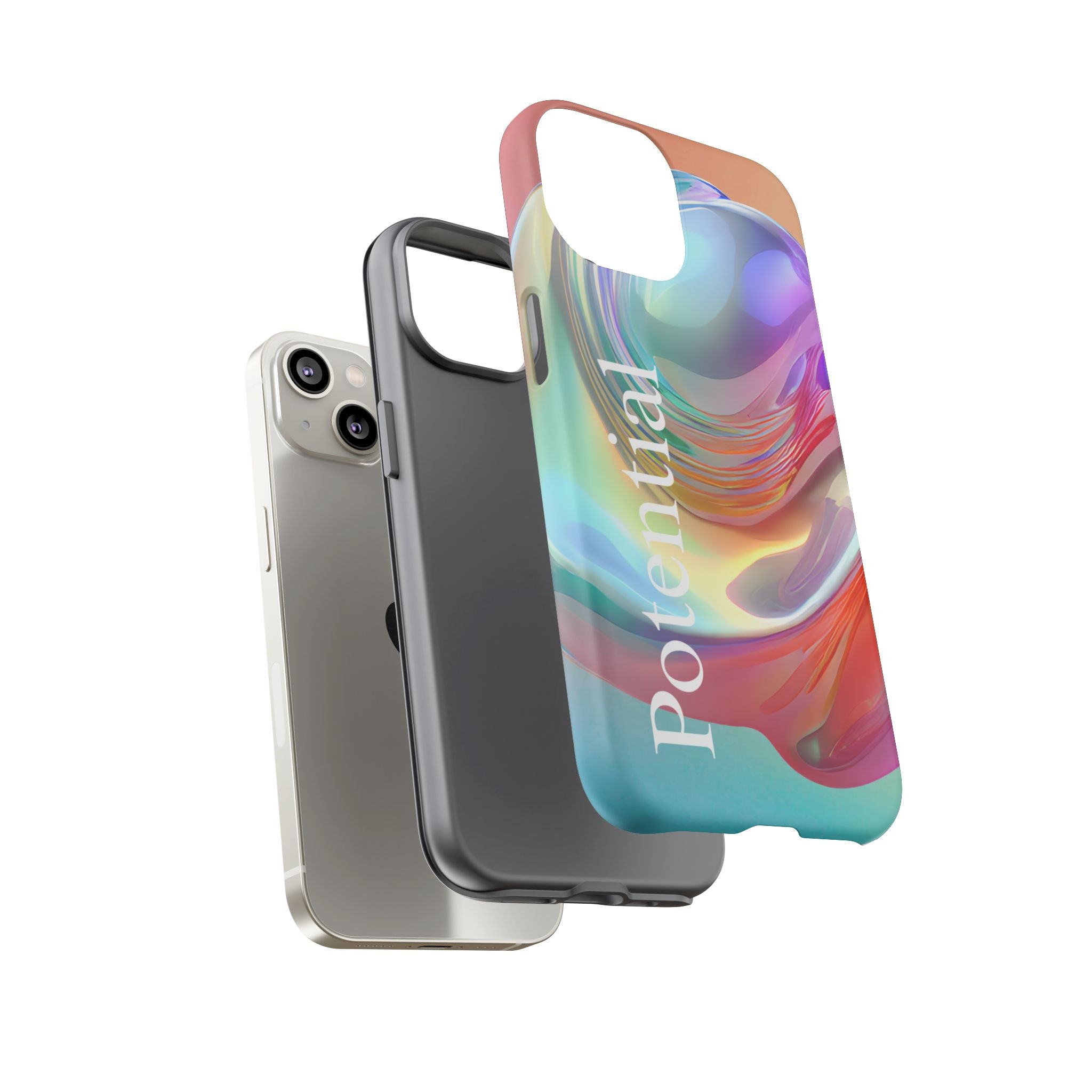 Colorful Phone Tough Case - "Potential" Metamorph Design