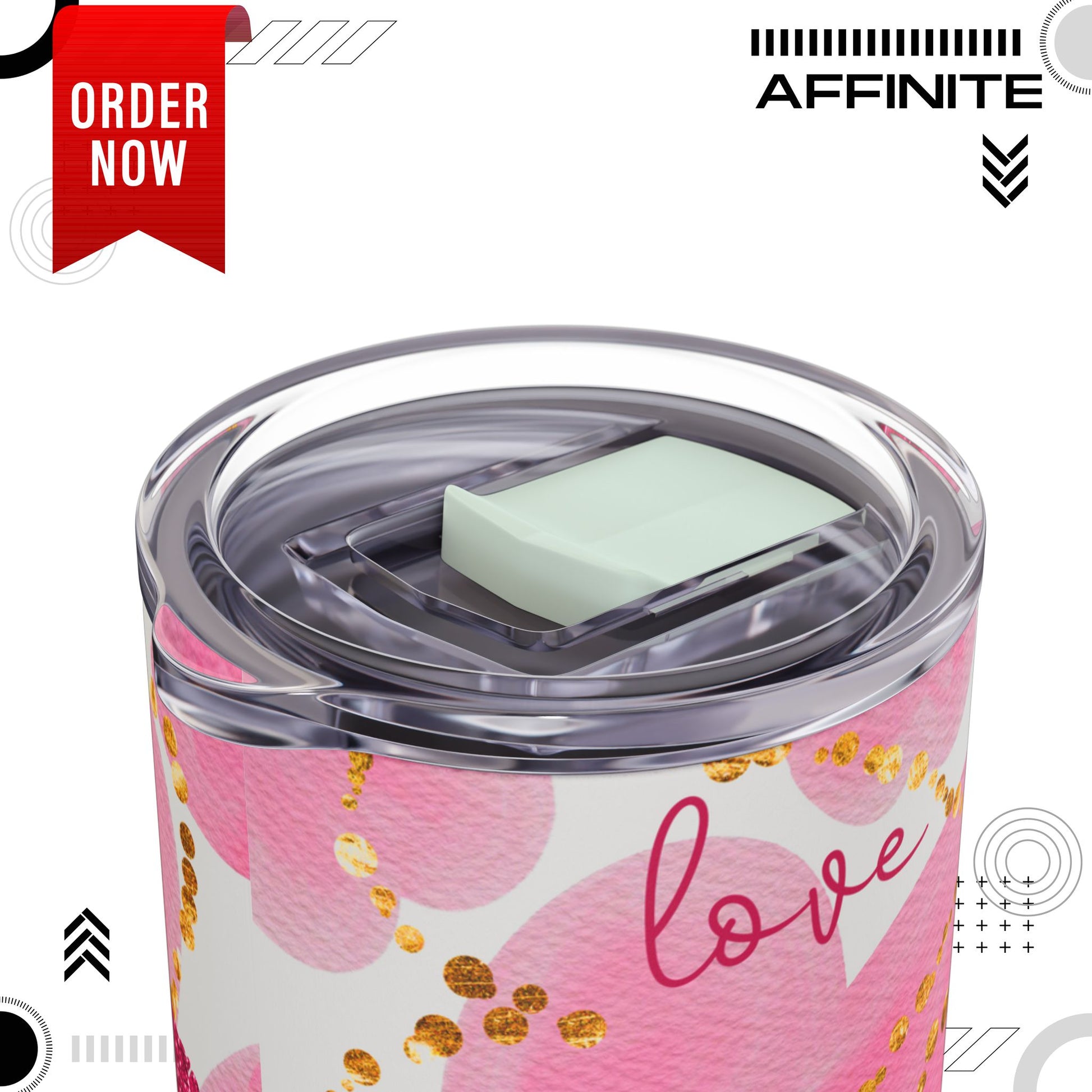 Tumblers Love Inspired Tumbler – 20oz Skinny Matte Cup for Hot & Cold Drinks