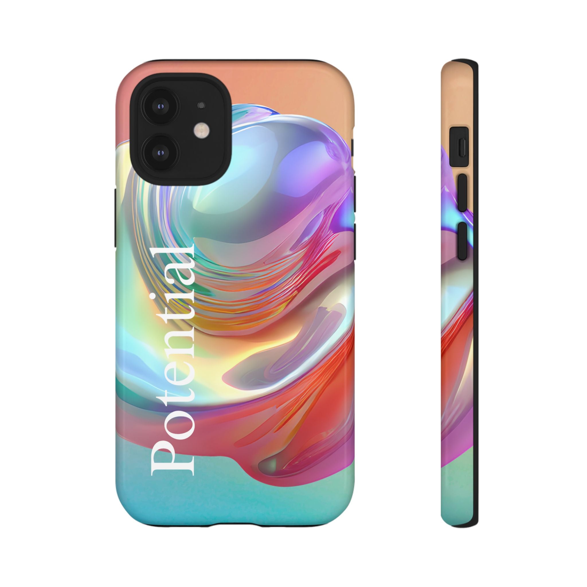 Colorful Phone Tough Case - "Potential" Metamorph Design