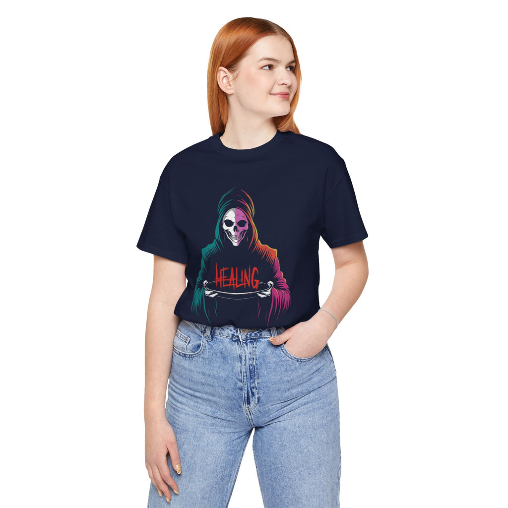 Halloween Healing Graphic Tee - Unisex Casual Shirt for Adults