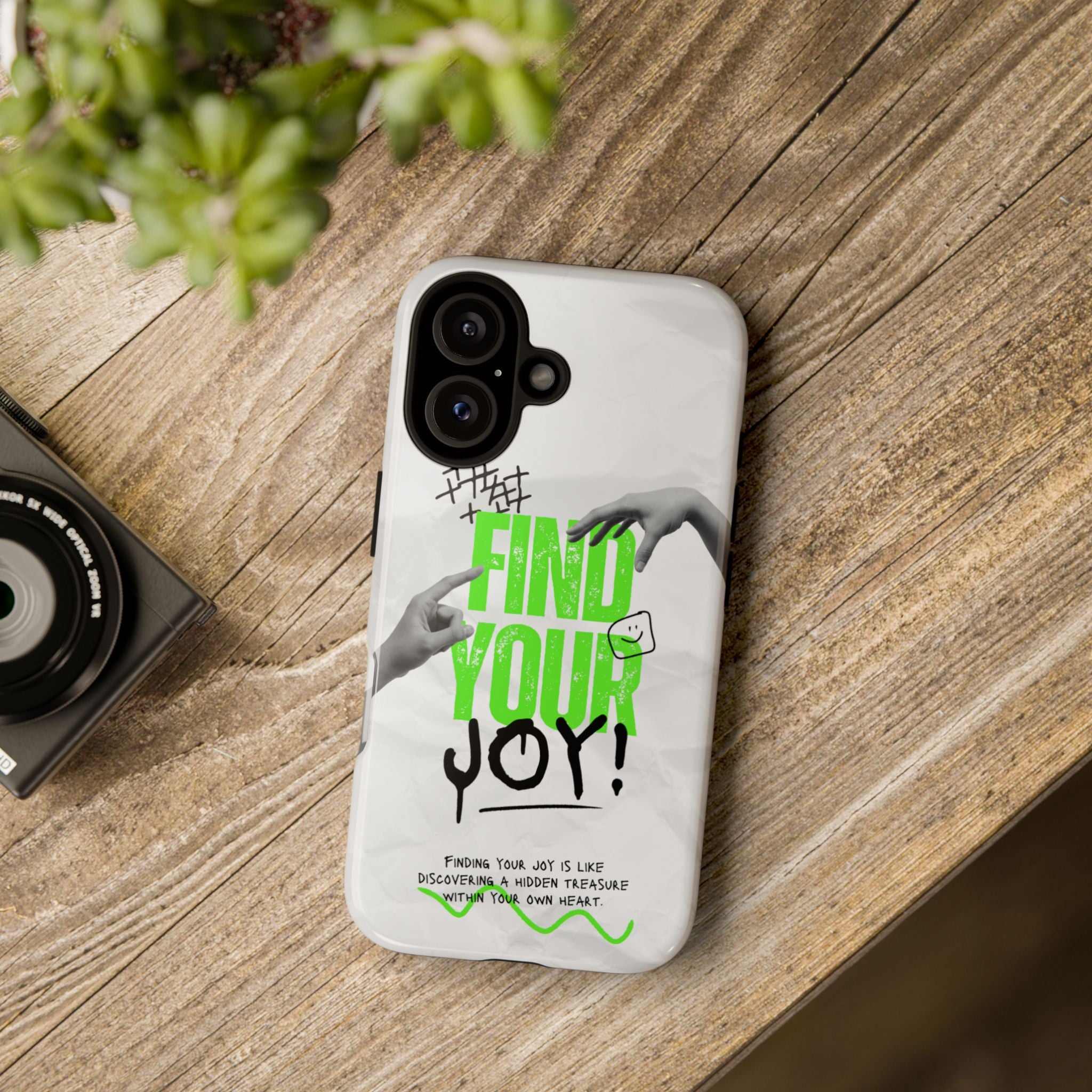 Phone Cases - Find Your Joy Themed Tough Phone Protection for iPhone, Samsung, Google Pixel (Matte/Glossy)