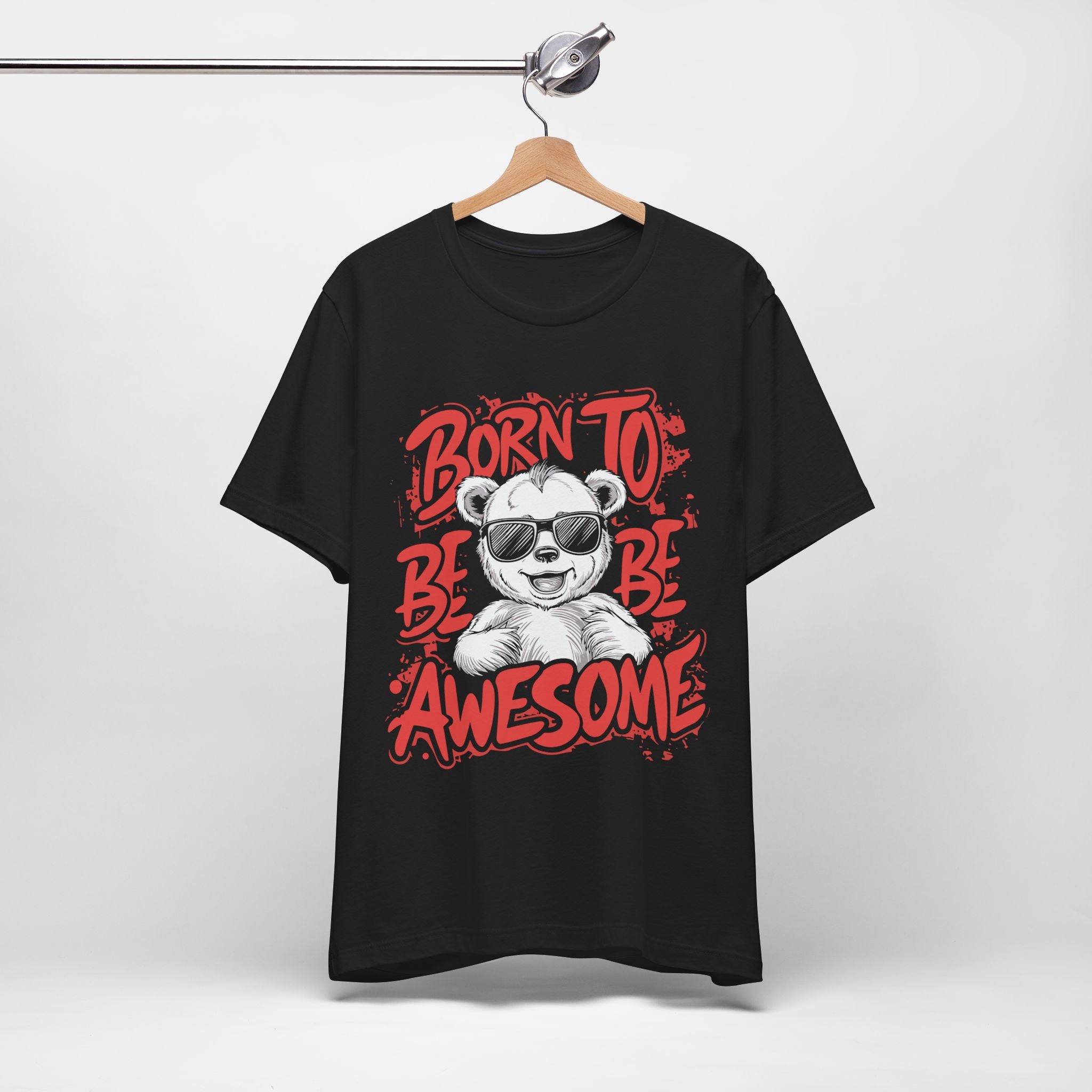 Born To Be Awesome Shirt – Fun Graphic Tee for Kids & Adults | Soft Cotton Unisex Fit