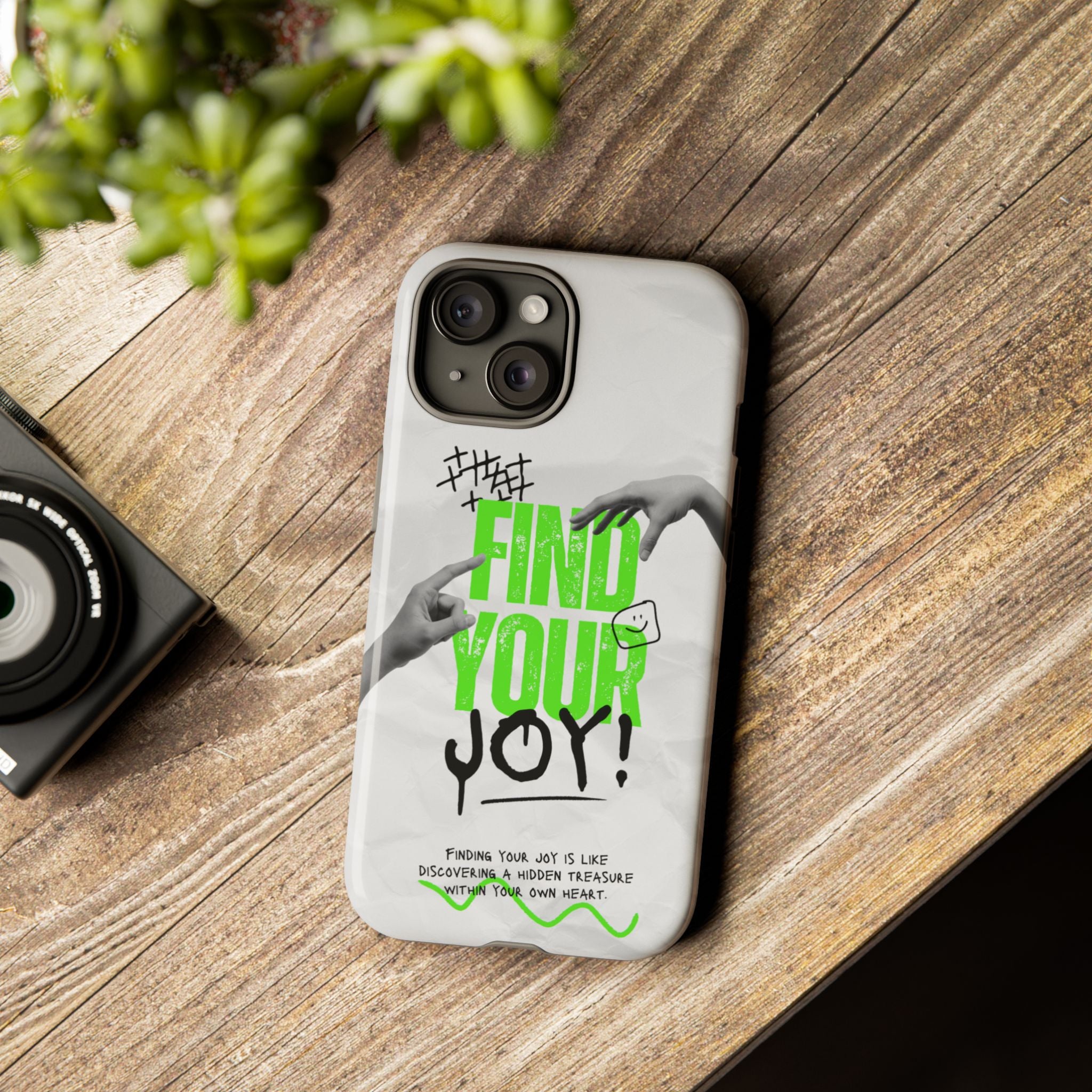 Phone Cases - Find Your Joy Themed Tough Phone Protection for iPhone, Samsung, Google Pixel (Matte/Glossy)