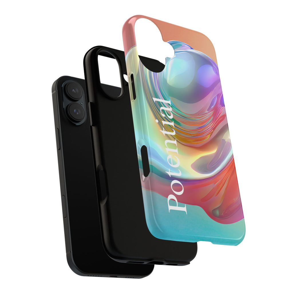 Colorful Phone Tough Case - "Potential" Metamorph Design