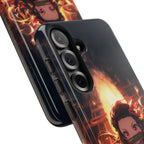 Chibi Nezuko Kamado Tough Phone Case – Anime Protective Case for iPhone & Samsung, UV Resistant, Durable & Stylish