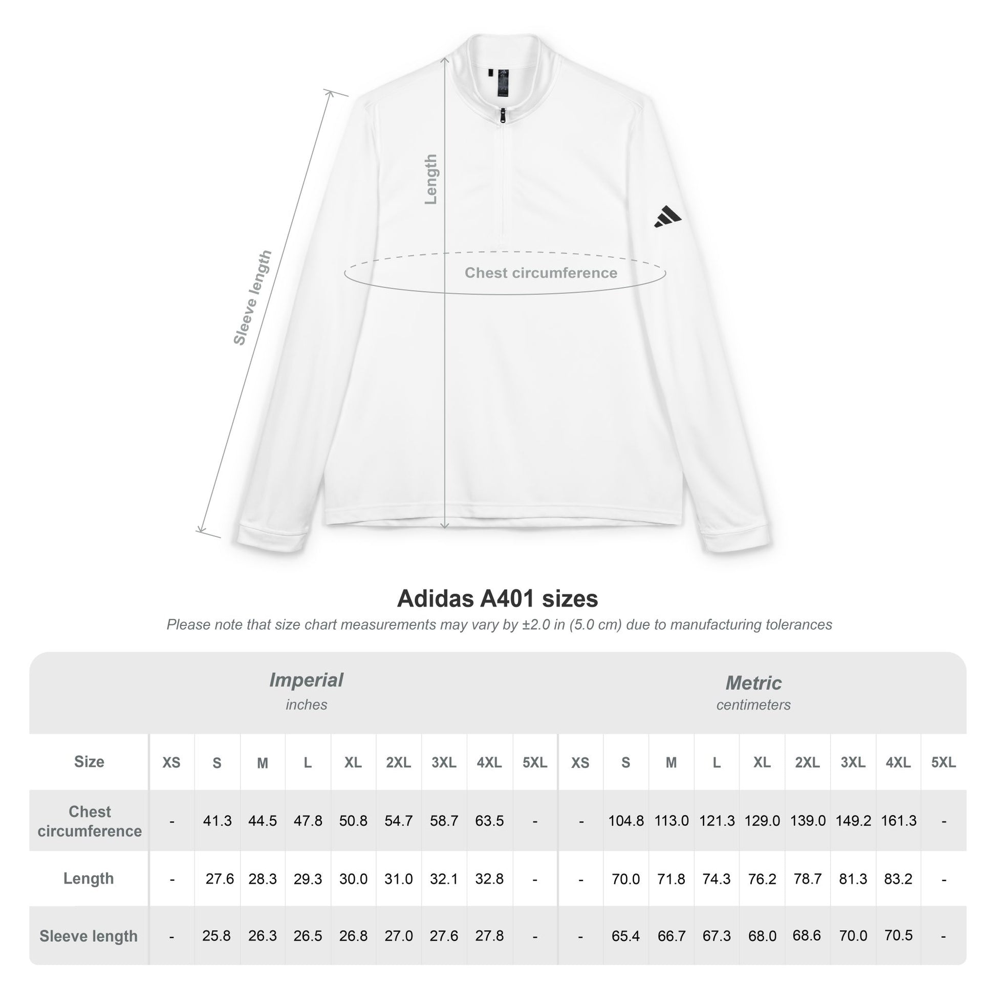 Sweatshirt adidas® Quarter-Zip Pullover (Embroidery)