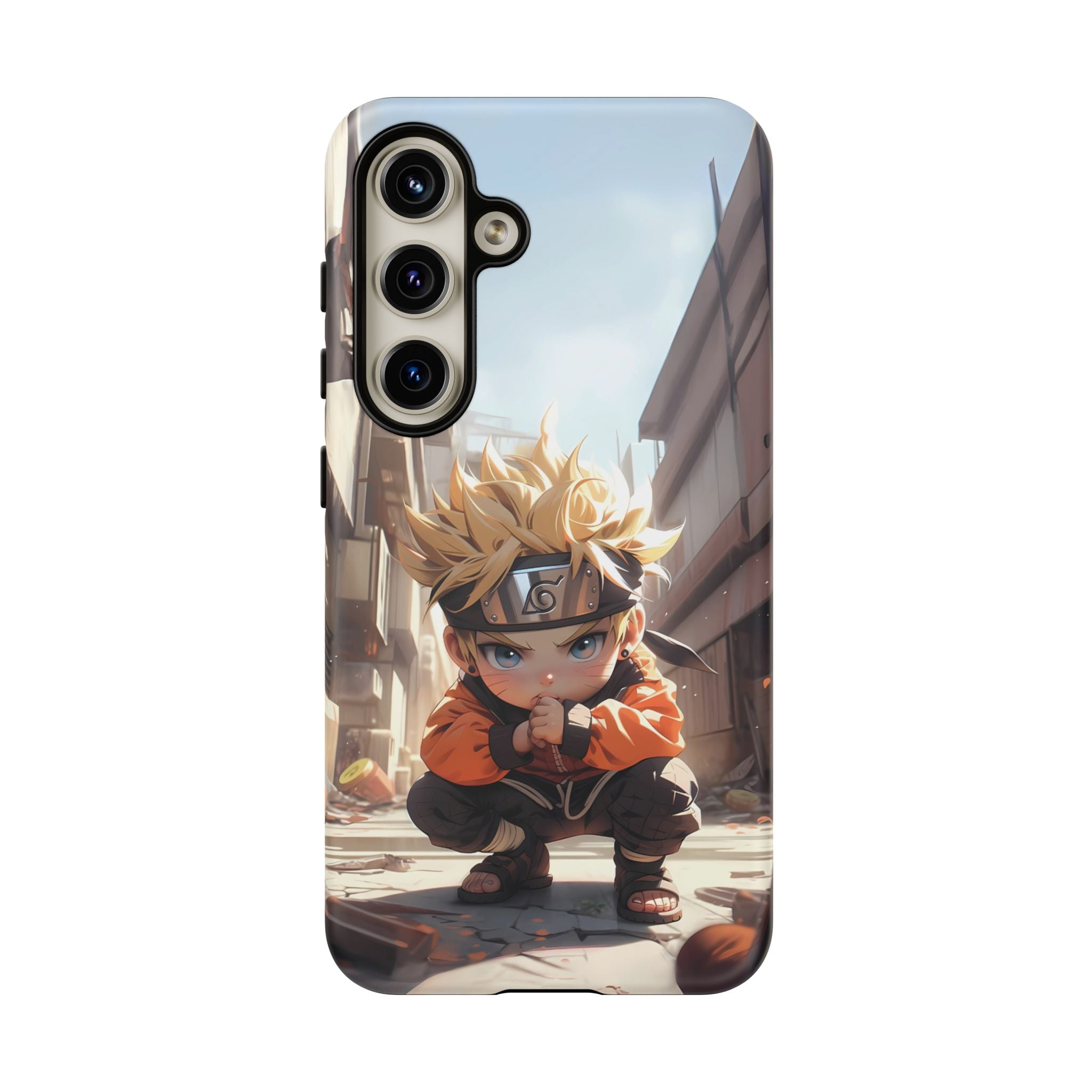 Chibi Naruto Tough Phone Case – Anime Protective Case for iPhone & Samsung, UV Resistant, Durable & Stylish