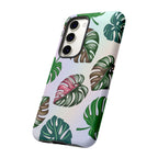 Tough Cases - Monstera Leaf Themed Phone Protection for iPhone, Samsung, and Google Pixel (Matte/Glossy)