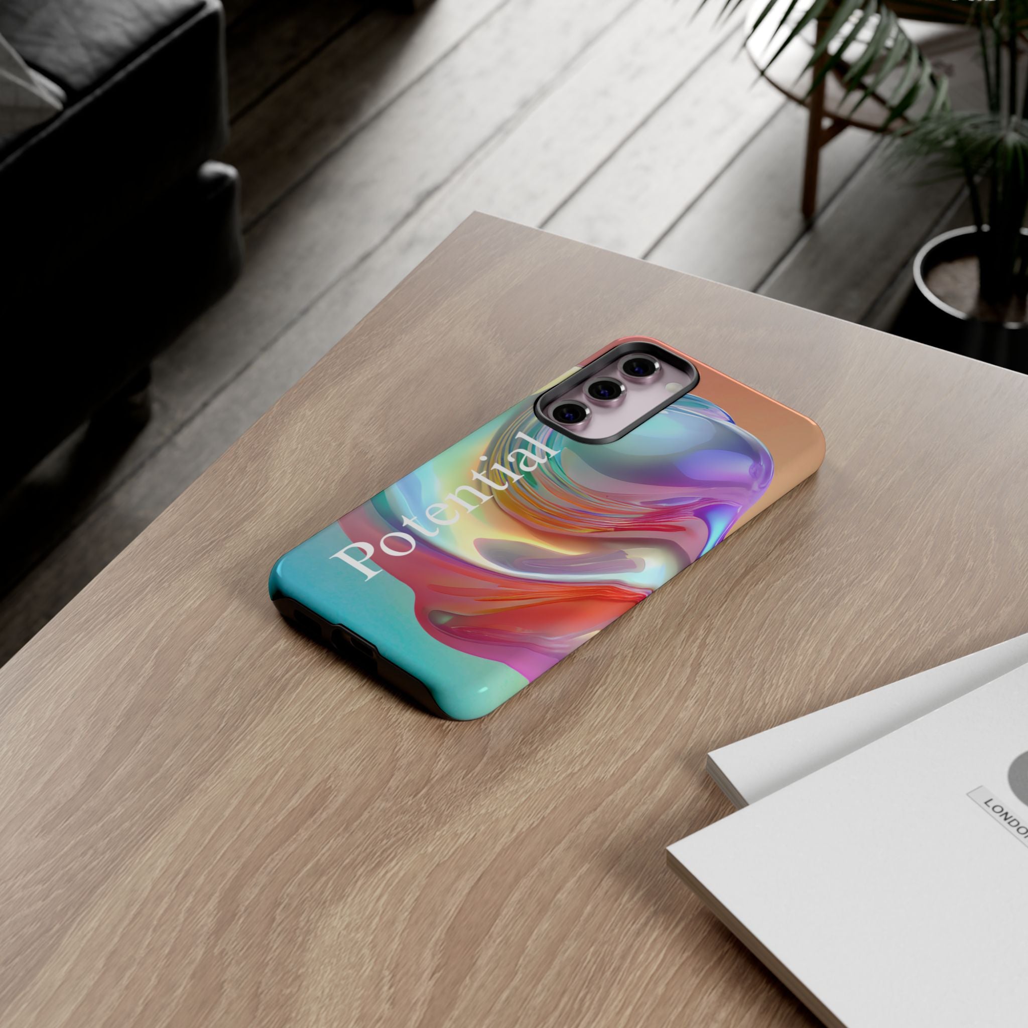 Colorful Phone Tough Case - "Potential" Metamorph Design