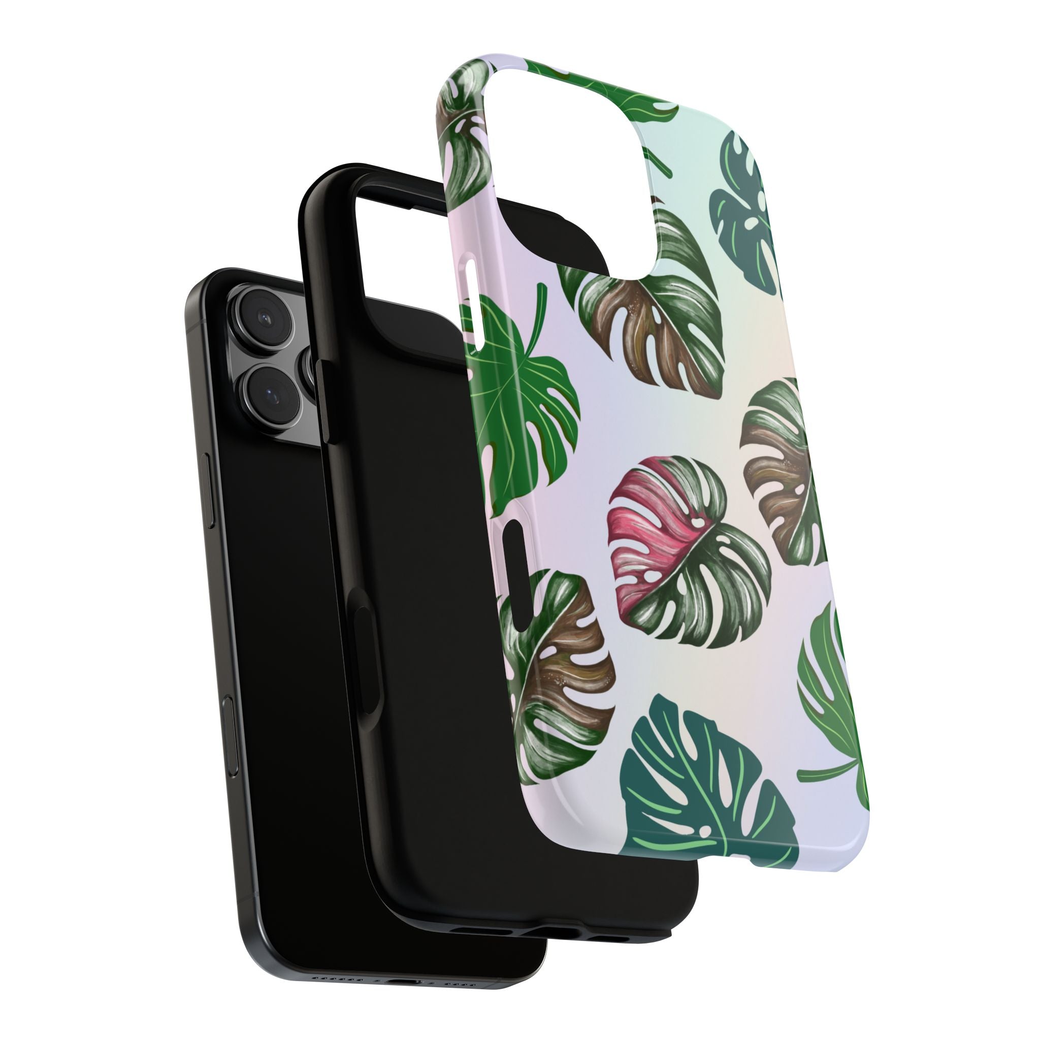 Tough Cases - Monstera Leaf Themed Phone Protection for iPhone, Samsung, and Google Pixel (Matte/Glossy)